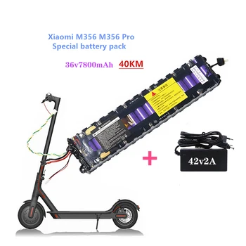 36V 7.8 Ah baterijos ForXiaomi M365 Pro Specialius baterija 36V akumuliatorius 7800mAh Jojimo 40km BMS+Kroviklis elektrinis motoroleris