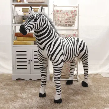 37cm 45cm 56cm Minkšti Kimštiniai Pliušinis Gyvūnų Arklių Pagalvę Realus Zebra Žaislas Gimtadienio Dovana Sofos Pagalvėlių, Suaugusiems, Vaikams, Didmeninė