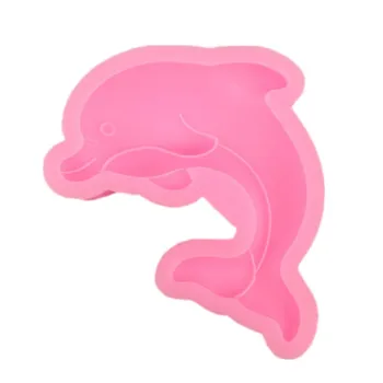 3D delfinų formos torto želė silikono formos 