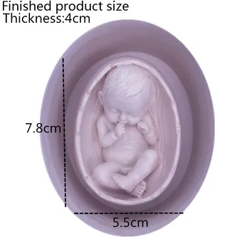 3D silikono formos miega kūdikis dovana apdailos priemonė šokolado pelėsių silikono muilo pelėsių Šalies Pyragas Apdaila