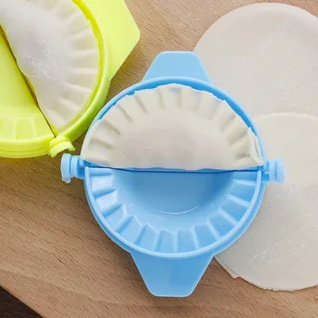 3Pcs Plastiko Kukulis Formų Kinų Maisto Jiaozi Maker Paspauskite Tešlos Pyragas Ravioliai (koldūnai) Ranka Kukulis Pelėsių Virtuvės Kūrybos DIY Įrankiai