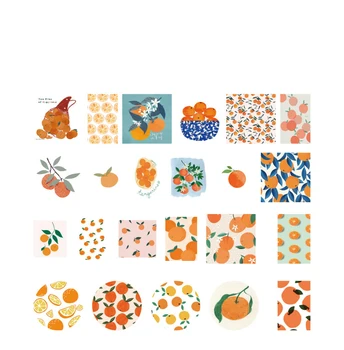 46Pcs/Pak Kawaii Mielas Apelsinų Vaisiai Ačiū Mini Lipdukai Ablum Dienoraštis Scrapbooking Etiketės, Mokykliniai Reikmenys Kulka Leidinys n939