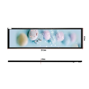 8.8 colių IPS 1920×480 LCD ekranas HSD088IPW1-B00 ekranas MIPI HDMI USB vairuotojo lenta Stebėti Žaidimų PC