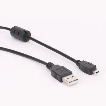 8Pin Mini USB Kabelis Vyrų Vyrų Greitas Įkroviklis Duomenų Kabeliai MP3 MP4 Grotuvas Automobilių DVR GPS Skaitmeninis Fotoaparatas HDD mini usb Laidas Linija