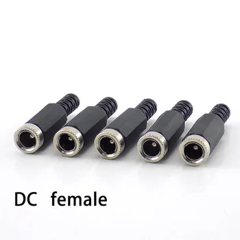 Adapteris Terminalų DC Moterų DC Male Jungtys Maitinimo laido Kištukas 5.5 mm x 2.1 mm Jack Lizdas 