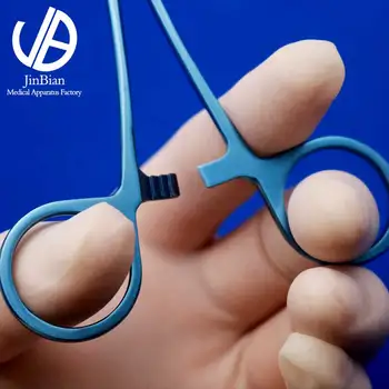 Adatų laikiklis titano lydinio chirurgijos operacinės priemonę Dukart vokų priemonė medicinos 12,5 cm Įspūdingos sandariai adata pincetai