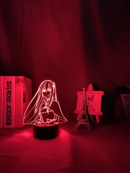 Anime 3d Lempos Re Nulio Pradeda Gyvenimą Į Kitą Pasaulį, LED Nakties Šviesa už Kambario Dekoro naktinė lempa Dovana Echidna Vėl Nulis 3d Šviesos