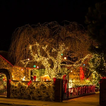 Atostogų LED Kalėdų Žiburiai, Lauko 10M, 20M 30M LED string žibintai Dekoracija Šalis Atostogų Vestuvių Medis, Sodas, Garland