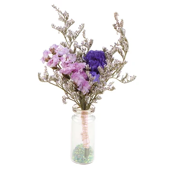 Aukštos Quality1:6 Lėlių Miniatiūriniai Stiklo Butelis, Gėlių Kompozicijų Mini Vazoninių Augalų Dekoras