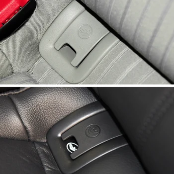 Automobilio Galinės Sėdynės ISOFIX Vaiko Tvirtinimo angos Dangtelį Audi A6 2013-2018 m. ABS+PC Galinės Sėdynės Lizdo Apdaila Padengti