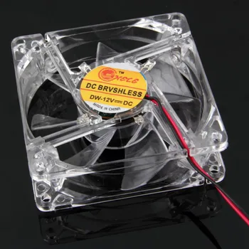 Aušinimo Radiatorius Ventilador PC Cooler Master Spalvinga Quad 4-LED Šviesos Neonas Aišku, 80mm PC Kompiuterio Atveju Aušinimo Ventiliatorius Mod