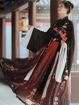 Azijos Tradicinių Hanfu Ponios Klasikinio Han Dinastijos Princesė Kostiumas Rytų Stiliaus Hanfu Šokių Drabužių Mergina Pasakos Cosplay
