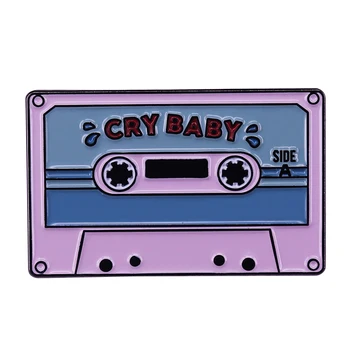 Cry baby muzikos juosta emalio pin harryy stilių dainų tekstai retro 80s 