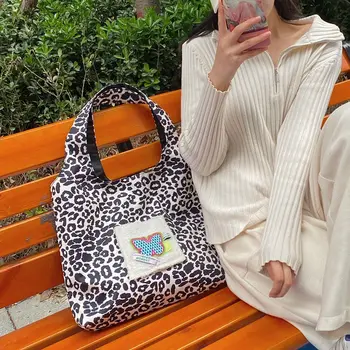 Derliaus Leopard Moterų Shopper Bag Moterų Pečių Liemenė Krepšiai Mados Ponios Didelės Talpos Kelionės Atsitiktinis Nešti Pirkinių Rankinės