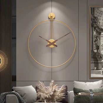 Didelių 3D Aukso Prabangus Sieninis Laikrodis Metalinis Sieninis Laikrodis Modernus Dizainas Kambarį Apdaila Geležies Asmenybės Laikrodžiai, Namų Dekoro Dovana