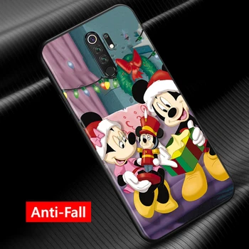 Disney Mickey Mouse Minkštos TPU Padengti Xiaomi Redmi Note10 10S 9T 9S 9 8T 8 7 6, 5A 5 4 4X Premjero Pro Max Black Telefono dėklas