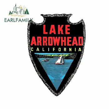 EARLFAMILY 13cm x 9.4 cm Lake Arrowhead Kalifornijos Automobilių Lipdukai Kamieno Windows Kamieno Anime Decal Šaldytuvas Automobilių Assessoires