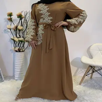 Eid Mubarakas Abaja Dubajaus Musulmonų Suknelė, Hijab Kaftan Caftan Marocain Islamą, Drabužiai, Suknelės Moterims Skraiste Musulman Vestidos