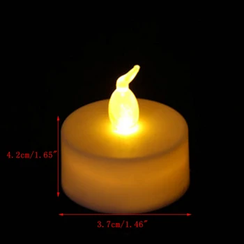 Flameless Elektroninių LED Žvakių Mirgėjimas Tealight Naktį Šviesos Namų Dekoro