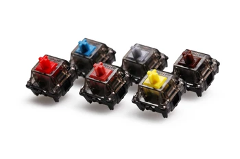 Gateron BŽŪP Black Crystal Jungiklis 3pin SMD RGB mx kamieninių jungiklis, mechaninė klaviatūra prieš lubed Ruda Geltona Silent Raudona Sidabro