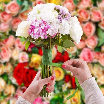 Gėlių Išdėstymas Rinkinys Gėlių Juostų ir Gėlių Vielos Pjovimo Žalia Gėlių Juosta Gėlių Kamieninių už Puokštė Kamieninių Wrap Floristas