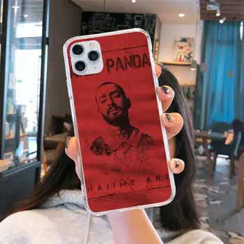Hajime MiyaGi Andy Panda Telefono dėklas Permatomas iPhone 6 7 8 11 12-os mini pro X XS XR MAX Plius padengti funda shell