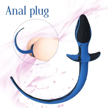 Ilgos silikono šuo uodegą analinis kaištis butt plug analinis dildo sekso žaisliukai vyrams moteris suaugusiųjų gėjų išangę stimuliatorius erotinis žaislas sekso produktai