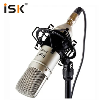 ISK AT100 Mikrofonas Žaidimų Mic Studijoje Kabo Mic Kompiuterių įrašų Studijoje Našumo Tinklo karaoke su Shock Mount