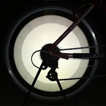 KARŠTO 12PCS/maišas Dviračių Ratlankio Kalbėjo Atšvaitas šviesą Atspindinčios Bike Mount Vamzdis Šviesa Juostelės Naktį jojimo, Dviračių Priedai