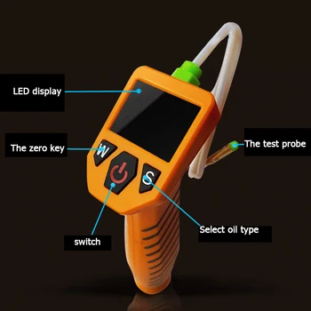 Kišeninis Skaitmeninis Variklio Alyva Testeriai Auto Patikrinkite Alyvos Kokybės Detektorius LED Ekranas, Dujų Analizatorius Automobilio Testavimo Įrankiai
