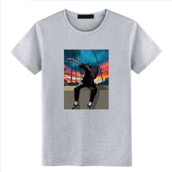 Kokybės Medvilnės Azijos Dydis Anti-static trumpomis Rankovėmis Vyrams Marškinėliai Mados Hip-Hop Street Balta Mėlyna Vasara O-kaklo Žmogus T-shirt