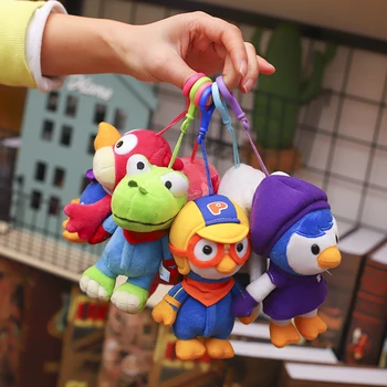 Korėjiečių tėvų vaikų švietimo animacinių filmų pororoing Pollock Pingvinas Lulu pliušinis žaislas dovana vaikų lėlės 25cm