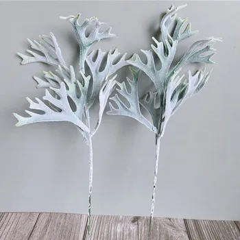 Kuoduotoji Buckhorn-suklastotas Dirbtinių augalų lapai kambarį dekoruoti Vestuvių troba namų dekoro plantas artificiales