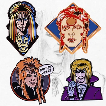 Labyrintth Į Goblinn Karalius Jareth Ženklelio Magija Šokių Sagė Bowie Filmą Emalio Pin Priedų