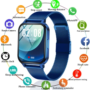 LIGE 2021 Naujas Smart Žiūrėti Fitness Tracker Širdies ritmo Monitorius Skambučių Priminimas Sporto Smart Laikrodžiai Vyrams, Moterims Smartwatch 