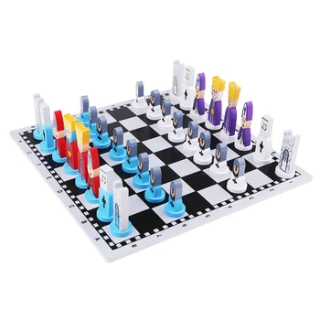 Lovoski 2 in 1 Keliauti Magnetiniai Šachmatai ir Šaškės Žaidimas 11.88 cm