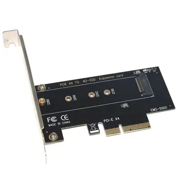 M key M. 2 NVMe SSD į PCIe Adapter Card PCI Express 3.0 x4 2230 2242 2260 2280 Dydis M. 2 SSD Stove Kortelės palaikymas PCI-E X4, X8, X16