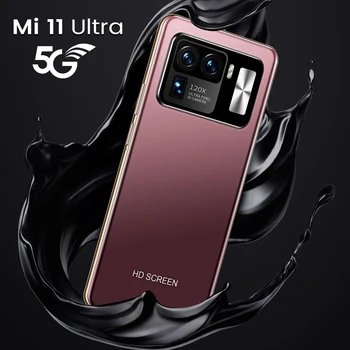Mi 11 Ultra 6.7 Colių 8+512GB16+32MP Dual SIM pirštų Atspaudų Face Unlock 6800mAh Smart Phone Dual SIM Andriod Mobilųjį Telefoną Pasaulio