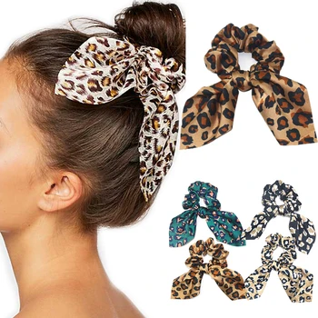 Moterų Plaukų Juostos Mergaitėms Leopardas Spausdinti Kaspinai Plaukų Lankas Mergaitėms Minkštos Gumos Juosta Moterų Plaukų Žiedas Merginos Plaukų Aksesuarai