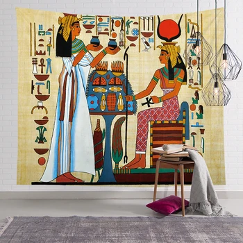 Namų Dekoro Egipto faraono aliejaus tapybai Gobelenas Sienos kabo audinio kambarį fono sienos aikštės Jogos paplūdimio rankšluostį kilimėlis