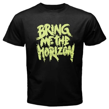 Naujas BMTH Atnešti Man Horizontas Roko grupės Logotipas Mens Black T-Shirt Dydis S iki 3XL