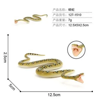 Naujas Modeliavimo Ropliai Augimo Proceso Modelis, Vaikų Mini Gyvūnų Kobra Python Boa Constrictor PVC Veiksmų Skaičiai Lėlės žaislas Vaikams