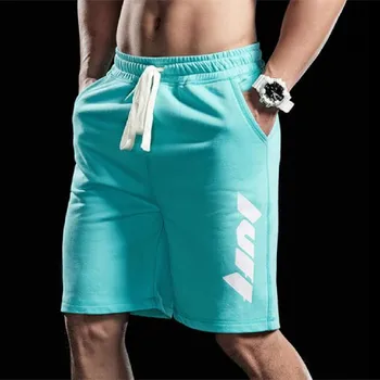 Nauji sportiniai šortai vyriški mokymo laisvalaikis fitneso veikia kvėpuojantis penkių centų kelnės ruožas prarasti drėgmės absorbcija sweatpants