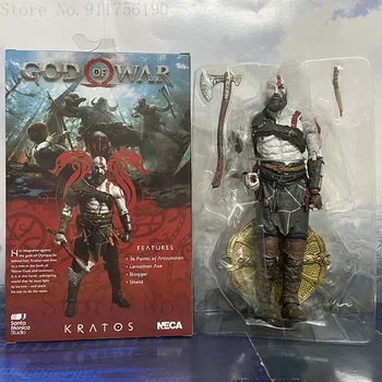 NECA God of War 4 Kratos Veiksmų Skaičius, PVC Ghost of Sparta Kolekcines Modelis Žaislas 18CM