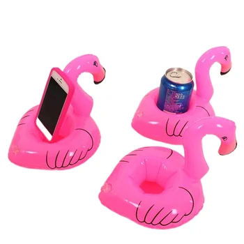 Nemokamas Pristatymas PVC Pripučiamas Flamingo Palmės, KOKOSO MEDŽIO Baseinas Plaukti Gėrimo Laikiklis Paplūdimio Šalies Kids 
