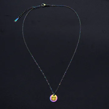 Nerūdijančio Plieno spalvinga Vaivorykštė Zodiako Žavesio Žvaigždynas Karoliai Moterims, Juvelyriniai dirbiniai Didmeninė Dropshipping