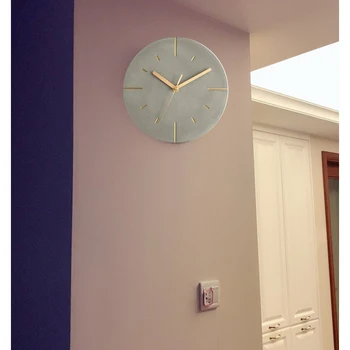 Nordic Industrial Stiliaus Cemento Sieninis Laikrodis Šiuolaikinės Kūrybos Silent Laikrodžiai Sienos, Namų Dekoro Žiūrėti Namuose Gyvenamasis Kambarys