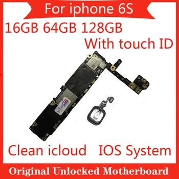 Original atrakinta plokštė iphone 6S su/be touch ID 16GB 64GB 128GB Švarus 