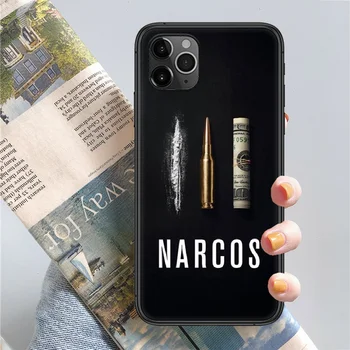 Pablo Escobar Narcos Telefono Padengti Korpuso iphone 5 5s se 2 6 6s 7 8 12 mini plus X XS XR 11 PRO MAX black 3D atsparus vandeniui