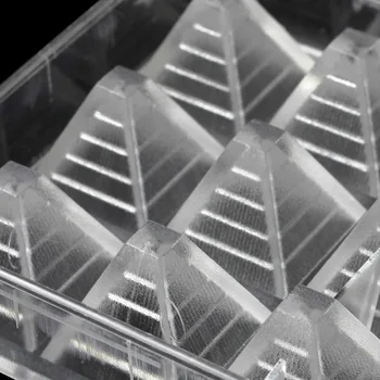 Piramidės formos polikarbonato šokolado liejimo formos 3D Skaidrus tortas dekoravimo priemonės Kūrybos kepimo įrankis